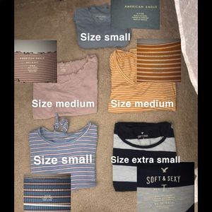 (9) American Eagle shirts